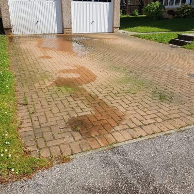 driveway pressure washing Aberdeen Aberdeenshire by Blue Wave External Cleaning