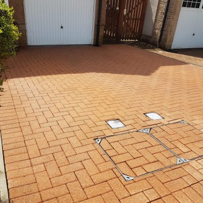 pressure washing driveway Aberdeen by Blue Wave